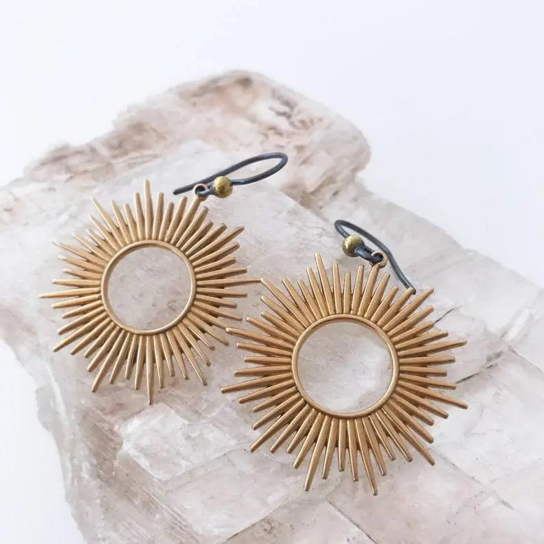 Orecchini Boho Solare in Argento