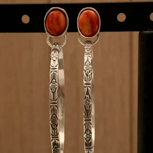 Orecchini Boho Vintage in Onice