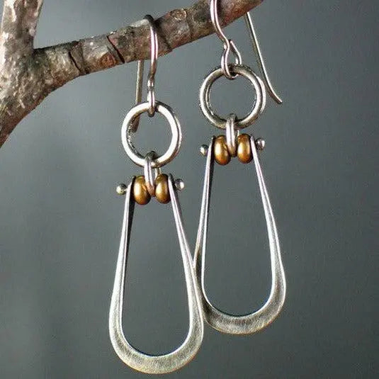 Orecchini pendenti vintage in argento