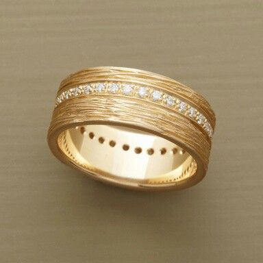 Anello Vintage di Zirconia Fine in Oro