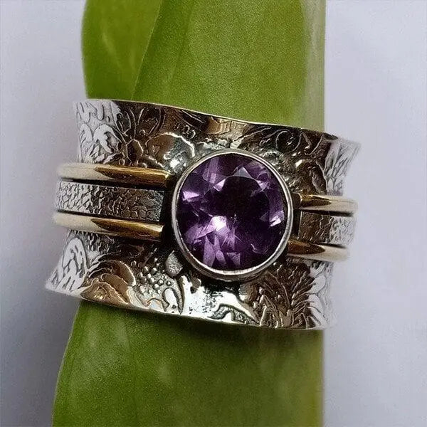 Anello da meditazione in cristallo boemo