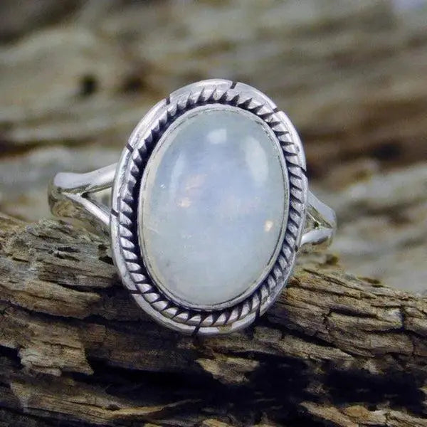 Anello in Calcedonio Acqua