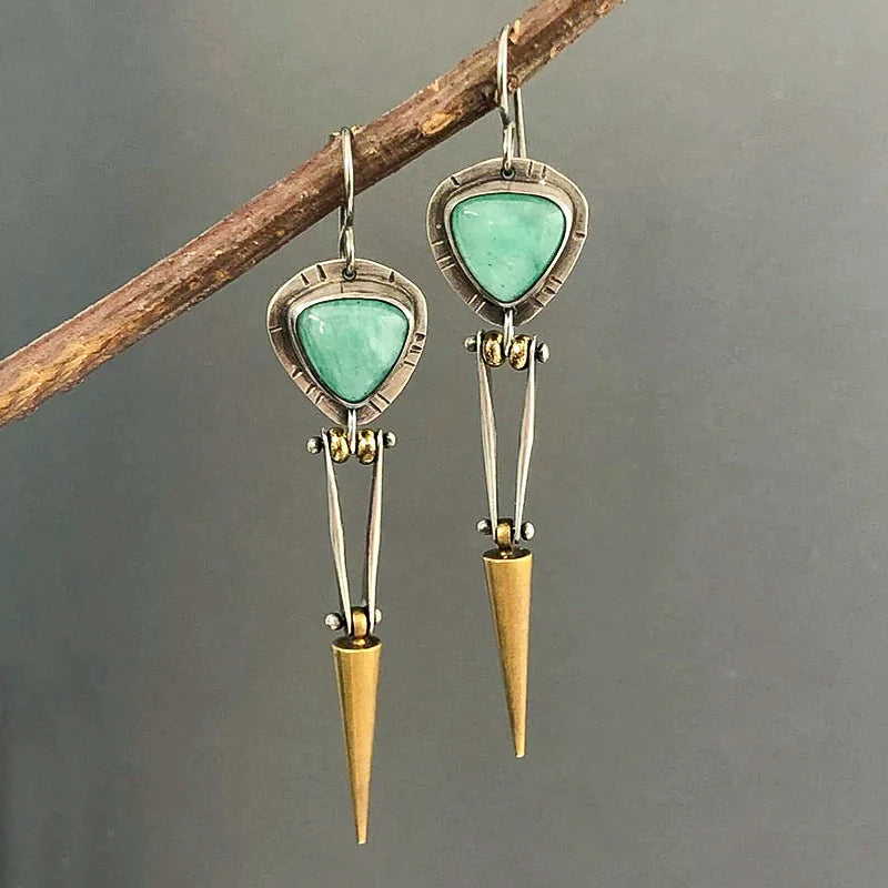 Orecchini in Resina e Pietra Boho