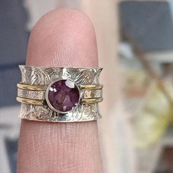 Anello da meditazione in cristallo boemo