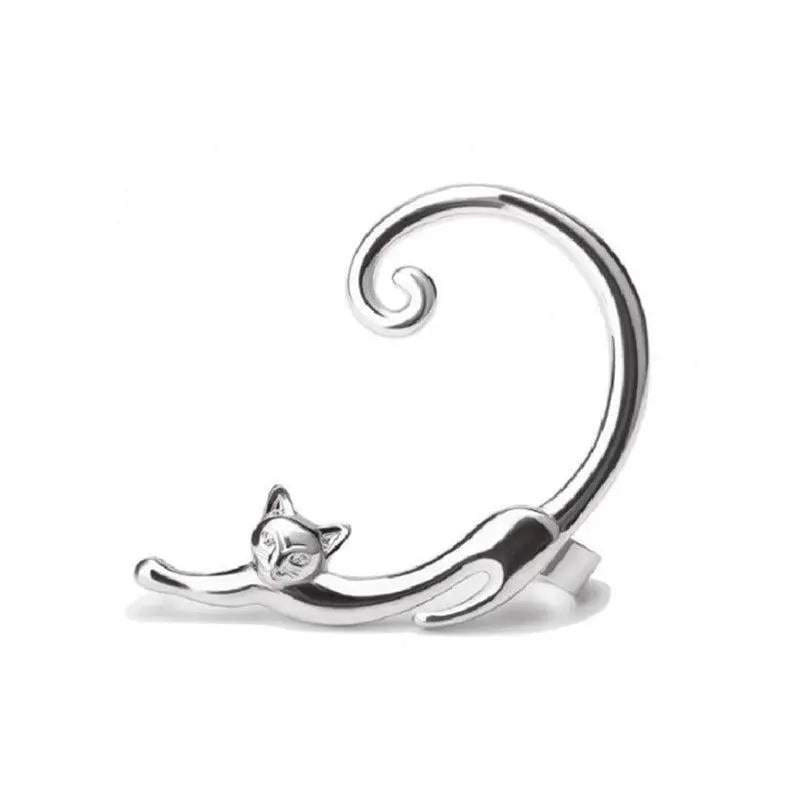 Orecchino di lusso silver per gatti