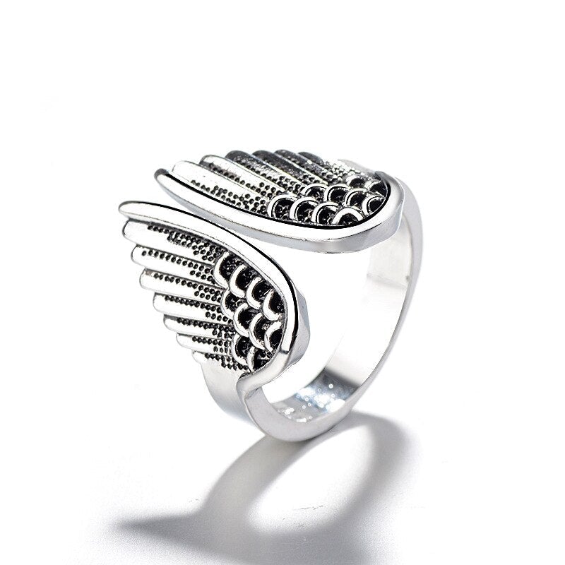 Anello angelico regolabile in argento sterling 925