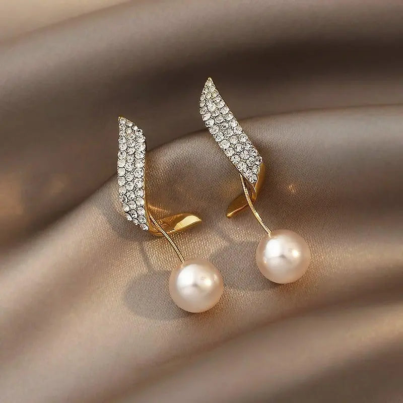 Orecchini con Perle Dorate