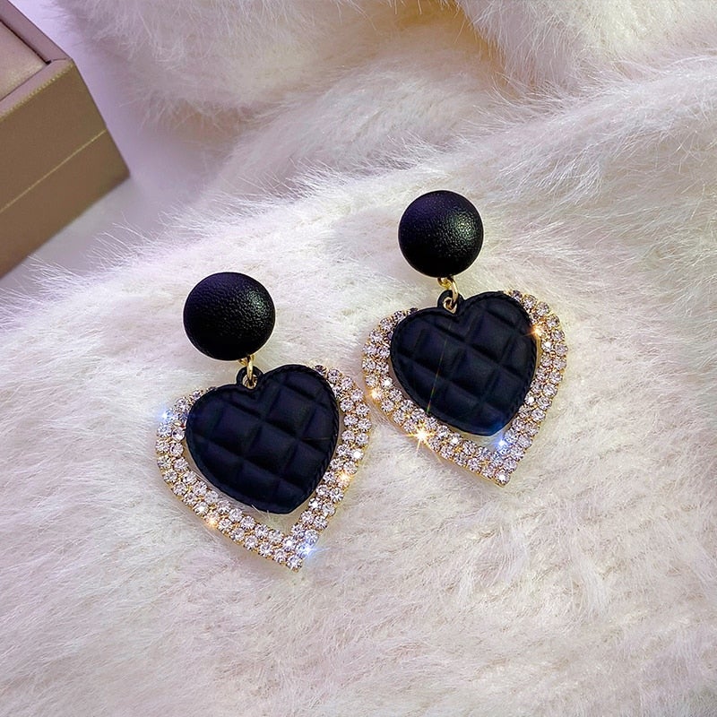 Orecchini Dark Heart in Oro