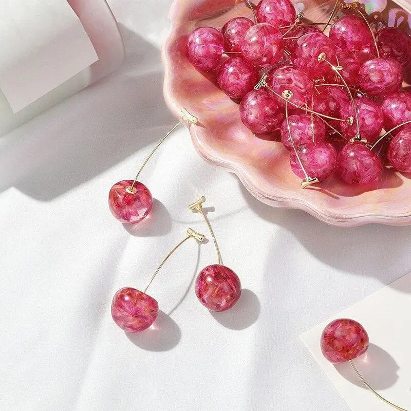 Orecchini di Lusso Pink Cherry