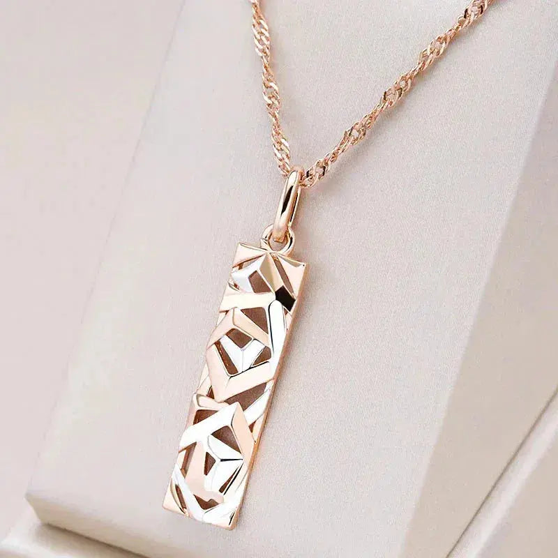 Collana elegante in argento e oro