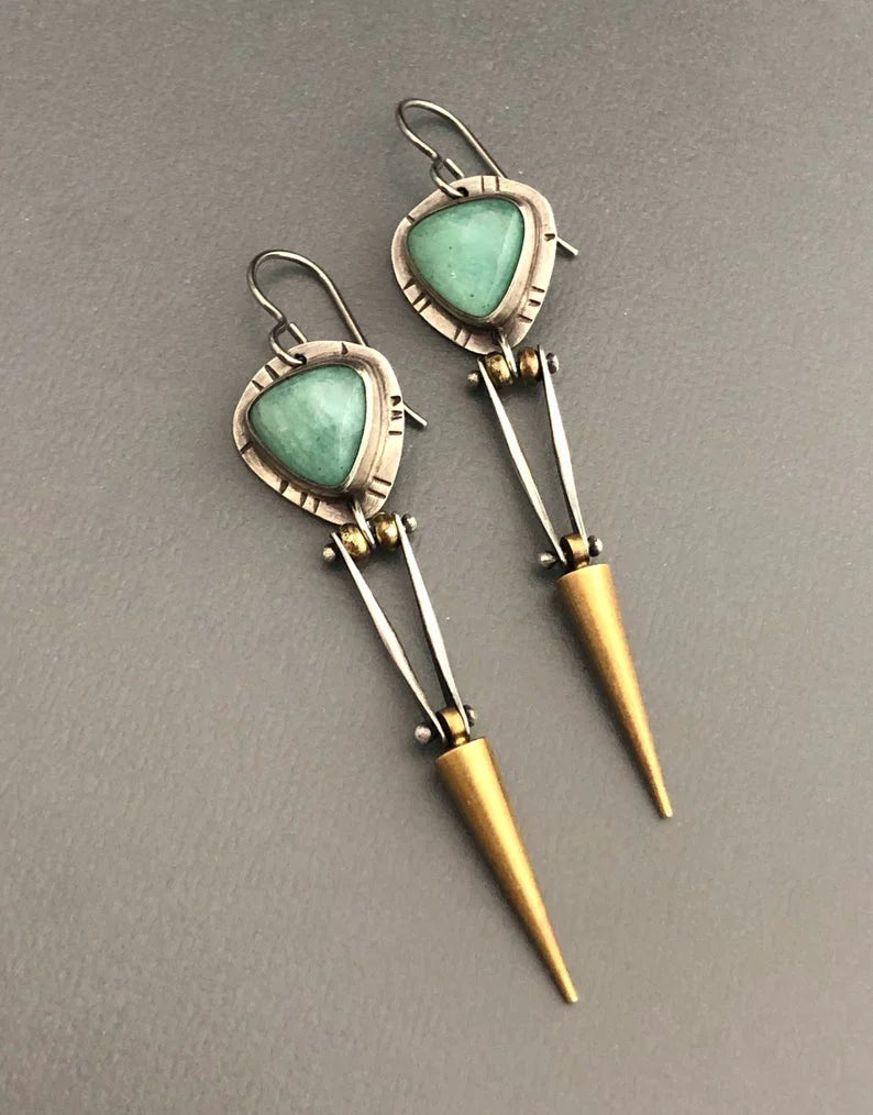 Orecchini in Resina e Pietra Boho