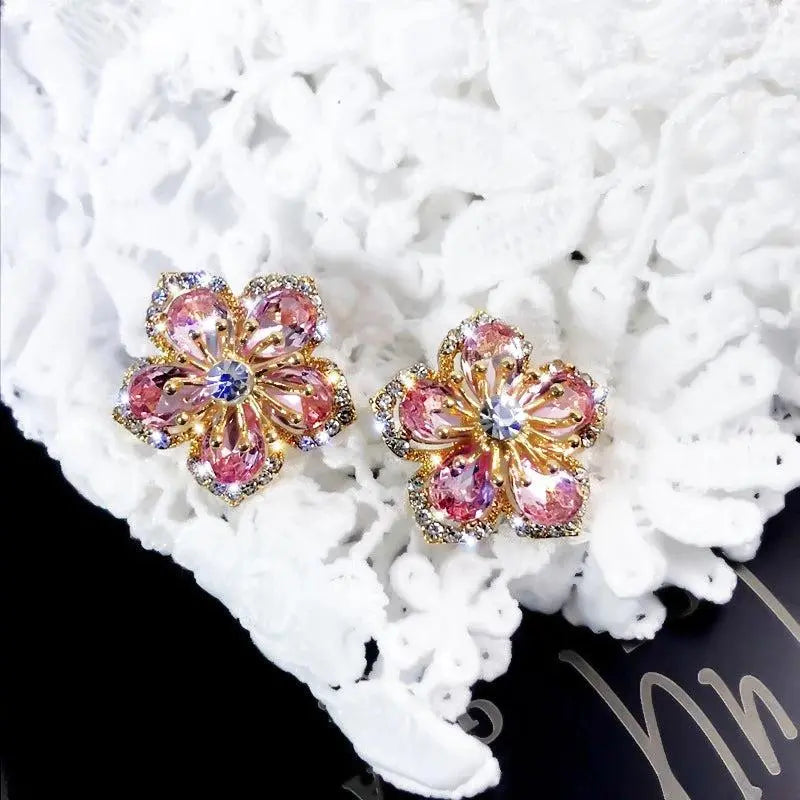 Orecchini multicolore in zirconia e argento sterling