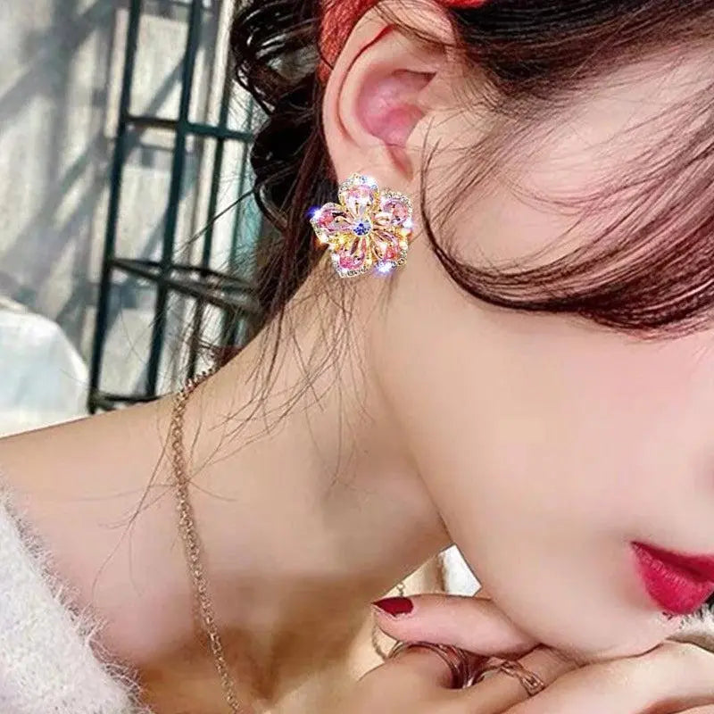 Orecchini multicolore in zirconia e argento sterling