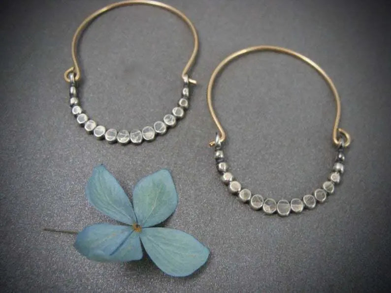 Orecchini Boho in Argento Cubico