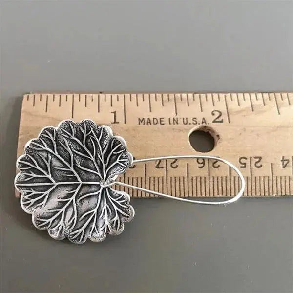 Orecchini foglia in argento