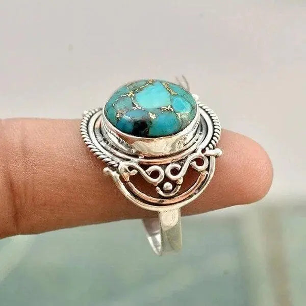Anello Boho Turchese