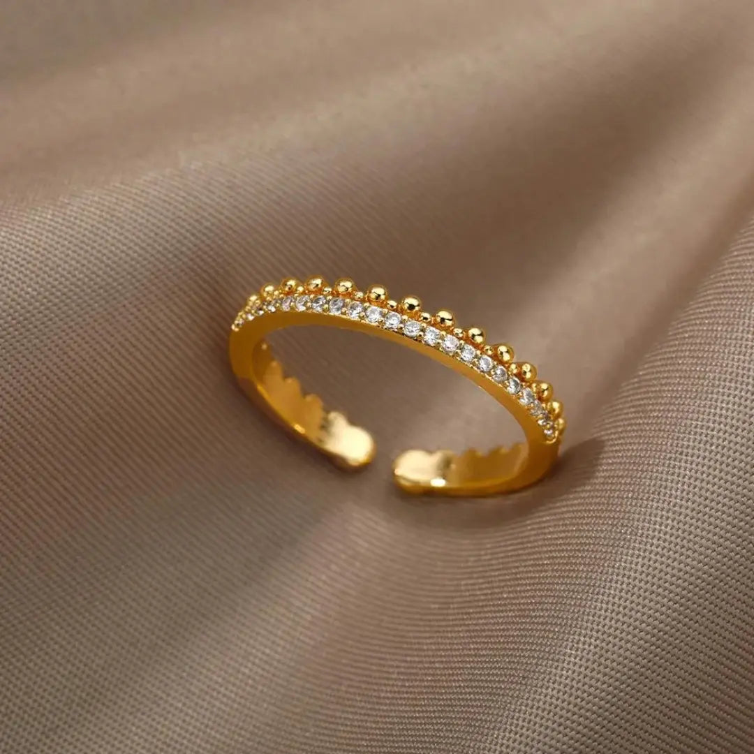 Anello Elegante Placcato Oro