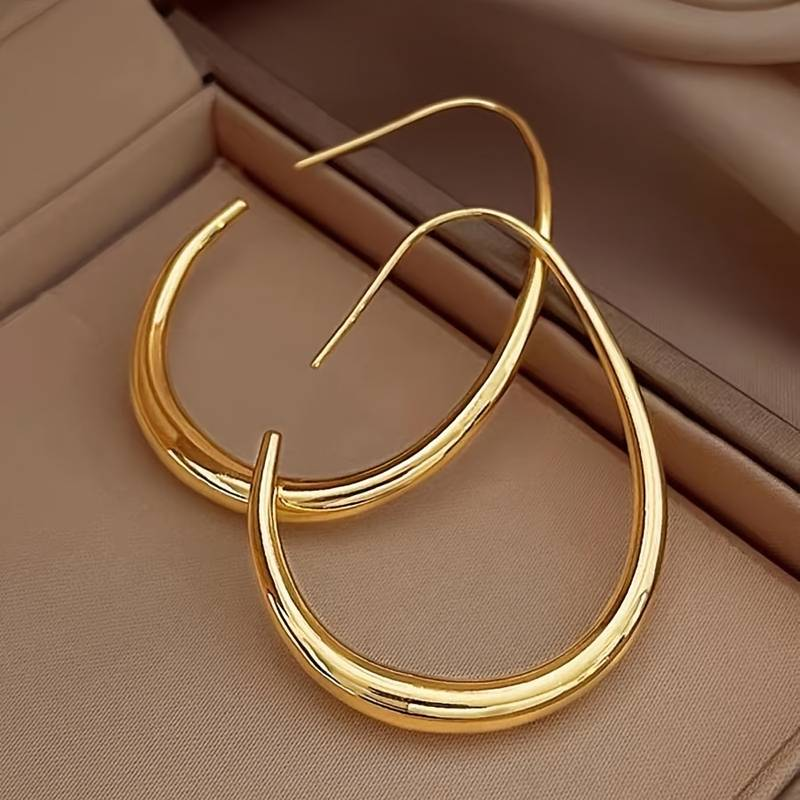 Orecchini a cerchio d'oro vintage