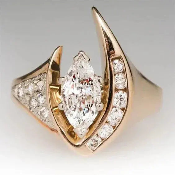 Anello brillante a pois vintage