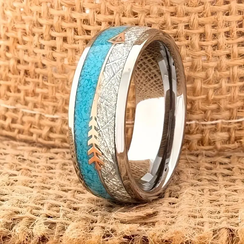 Anello in argento smaltato vintage