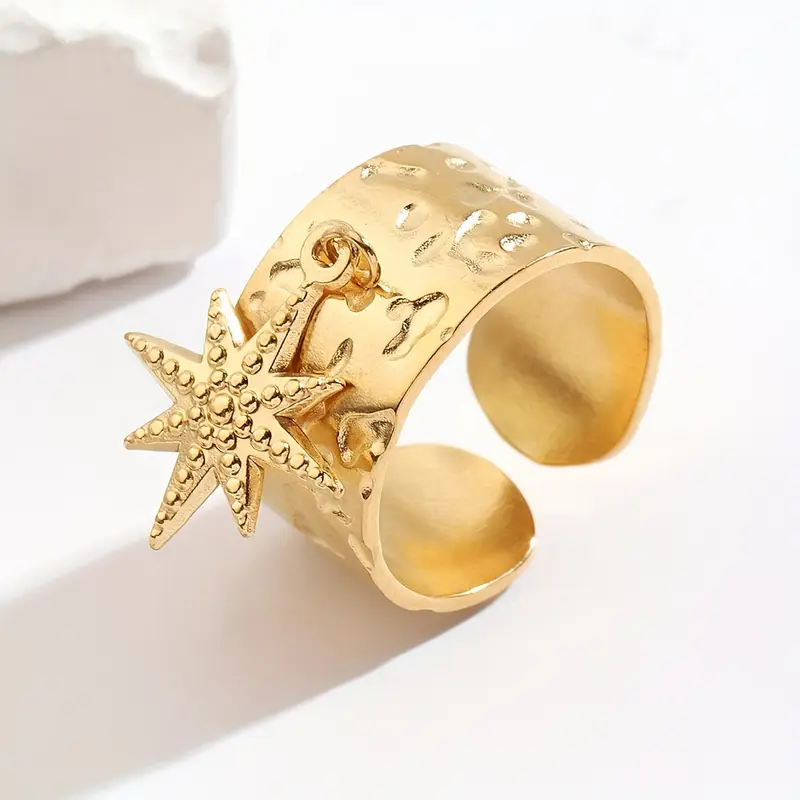 Anello aperto Golden Star