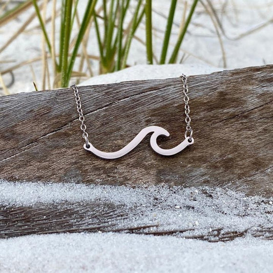 Collana con onda marina in argento