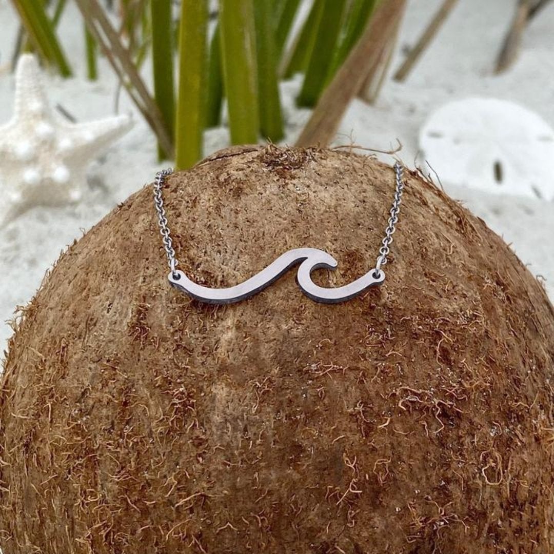 Collana con onda marina in argento