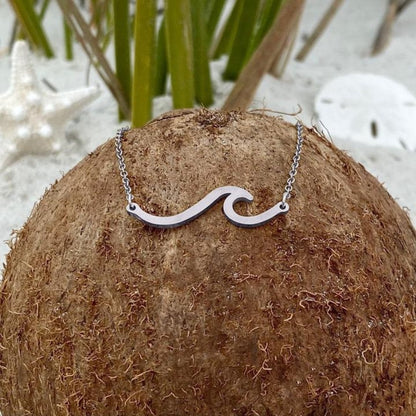 Collana con onda marina in argento