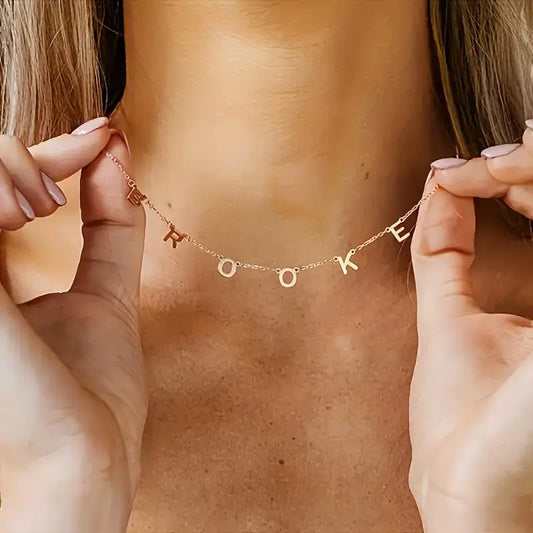 Collana con Iniziale Personalizzata Dorata