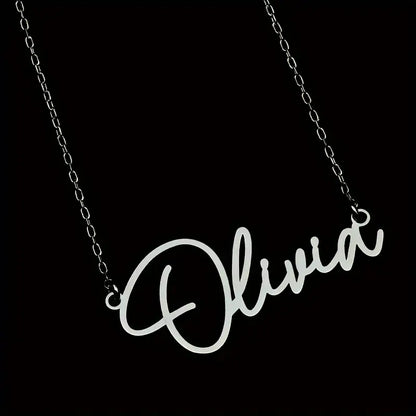 Collana con nome in acciaio inossidabile