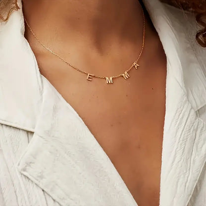Collana con Iniziale Personalizzata Dorata
