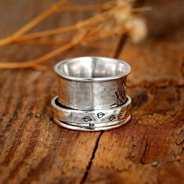 Anello meditatore "Albero della Vita" con rotella