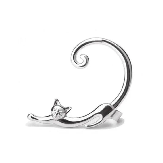 Orecchino di lusso silver per gatti