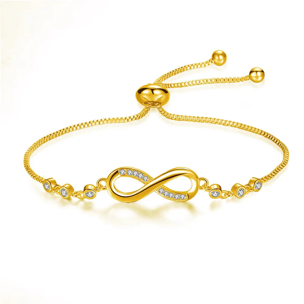 Bracciale Infinity Regolabile in Argento
