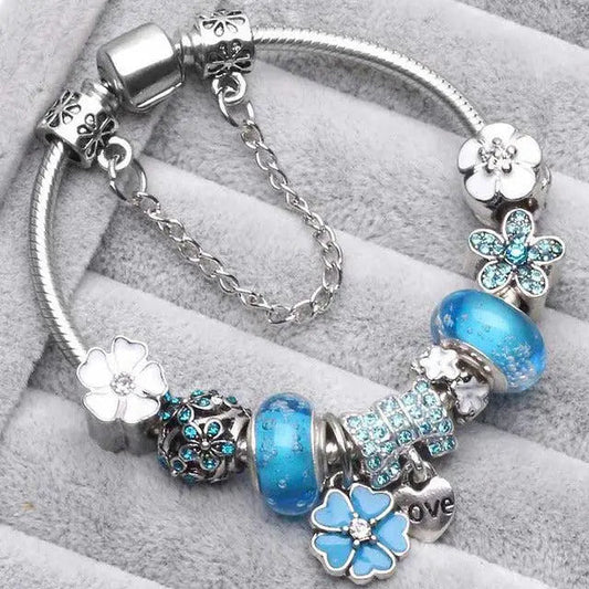 Bracciali Vintage Silver Blu