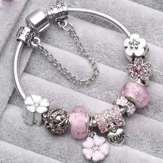 Bracciali Vintage Rosa in Argento