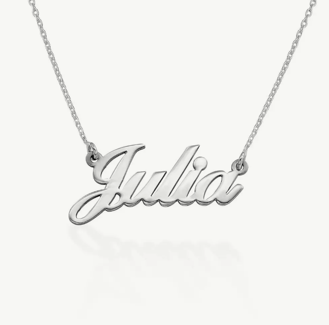 Collana con Nome Artigianale Esclusiva con Incisione Personalizzata