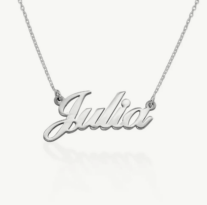 Collana con Nome Artigianale Esclusiva con Incisione Personalizzata