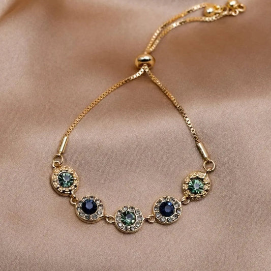 Bracciale con Zirconia Regolabile in Oro