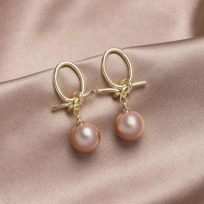 Orecchini a goccia con perle d'oro