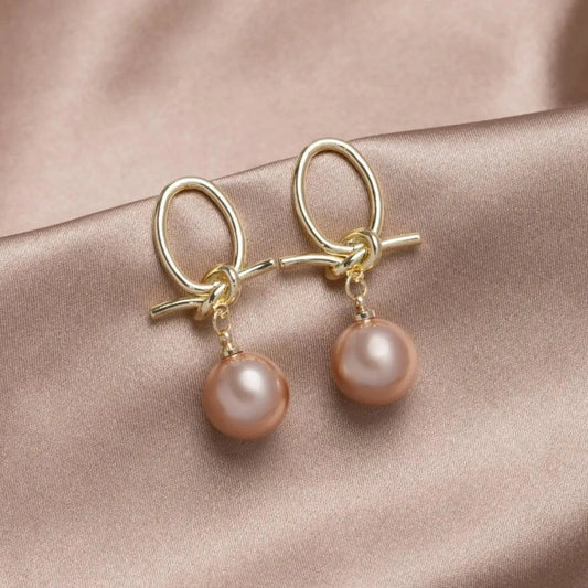 Orecchini a goccia con perle d'oro