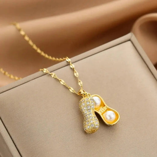 Collana Chrysalis con Perle in Oro