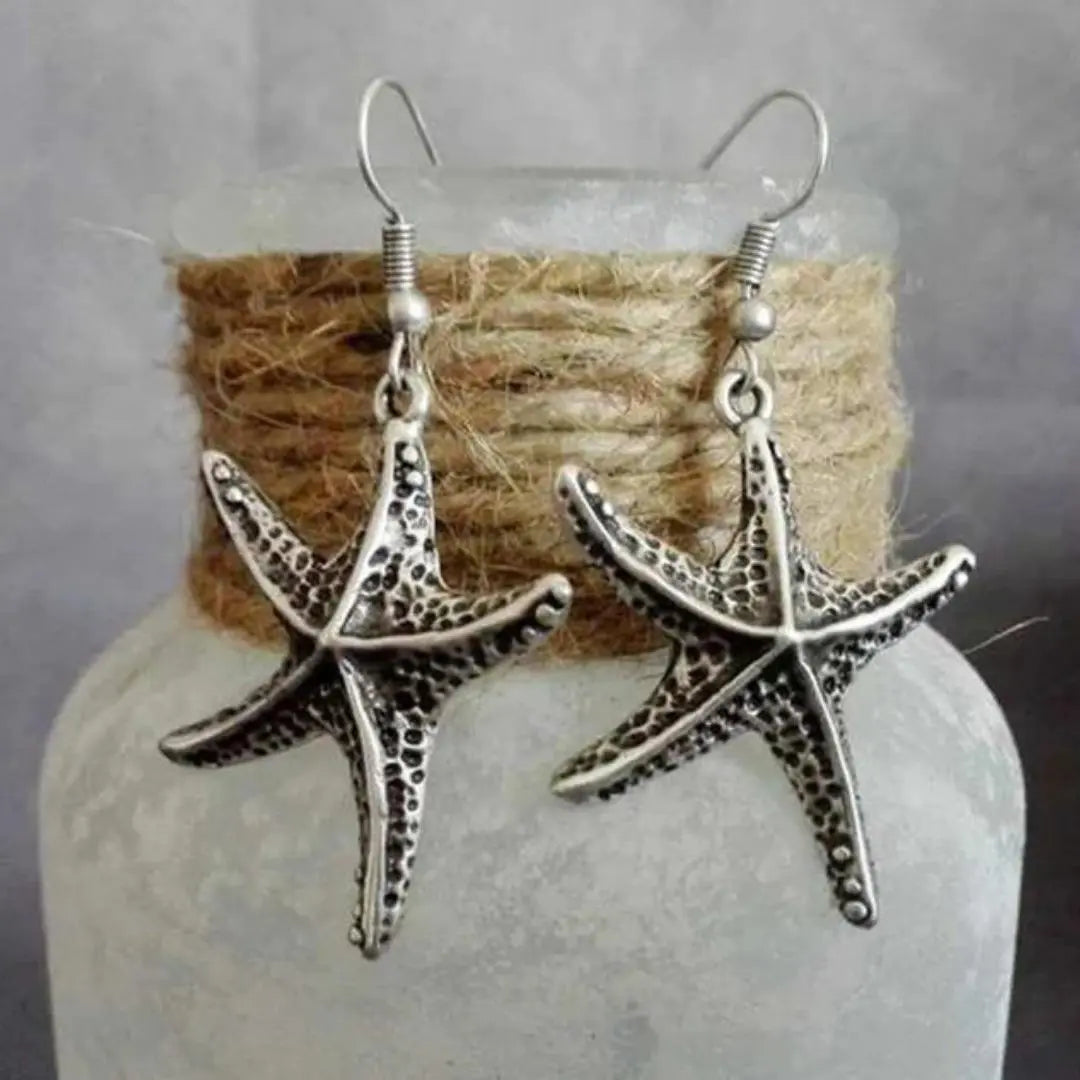 Orecchini Vintage a Stella in Argento