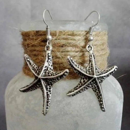 Orecchini Vintage a Stella in Argento