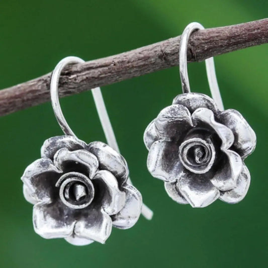 Orecchini Vintage Silver Blossom