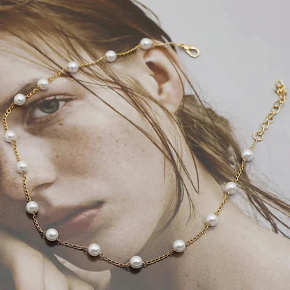 Collana di perle in oro