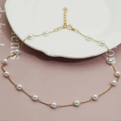 Collana di perle in oro