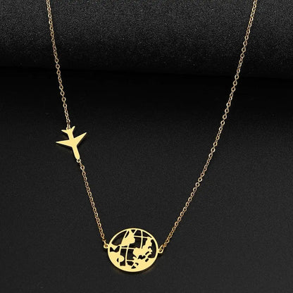 Collana da viaggio dorata