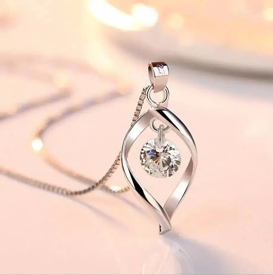 Collana con zirconia in argento