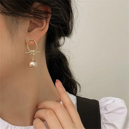 Orecchini a goccia con perle d'oro